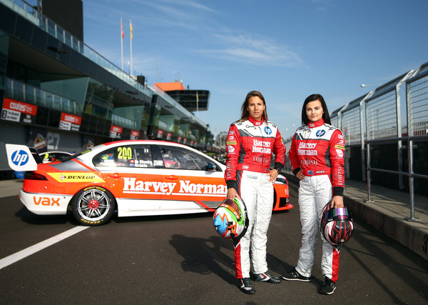 Dick Johnson thinks Simona De Silvestro (left) is the real deal. Could she replace Courtney at Walkinshaw