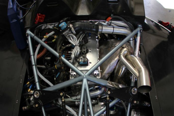 The view above of the tiny Nissan DIG-T engine