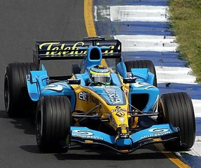 Fisichella on his way to victory at Albert Park