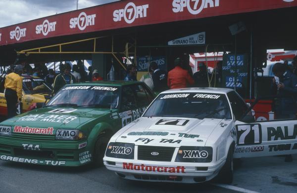 Running the prototype Mustang at the 1984 James Hardie 1000.