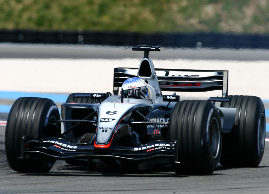Wurz testings the car at Paul Ricard