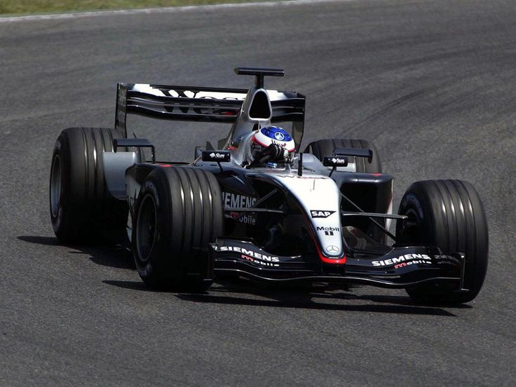 Raikkonen testings the car before the huge shunt at Catalunya