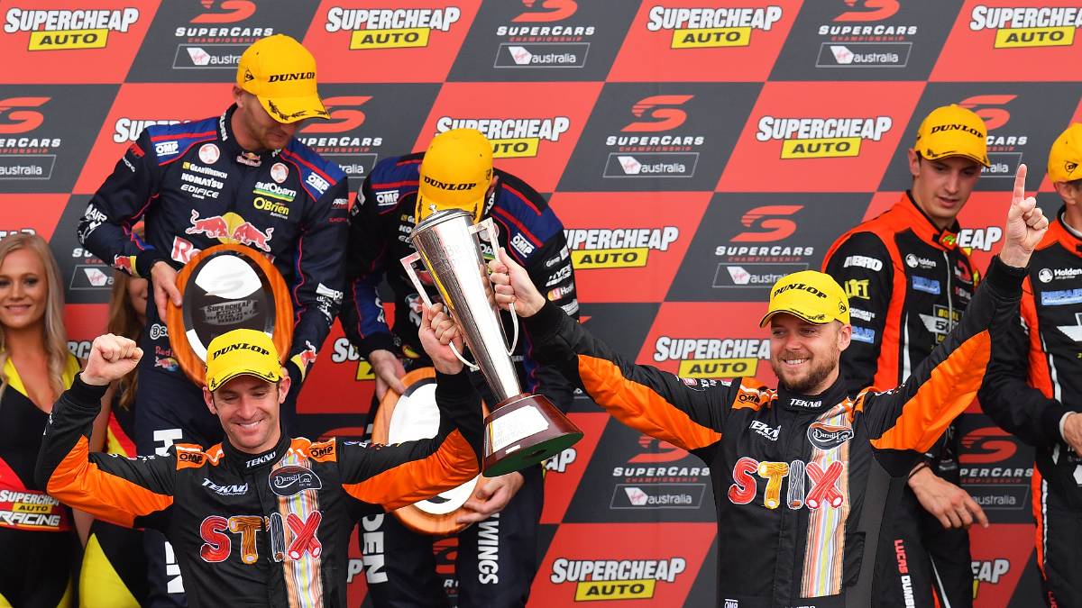 Will Davsion and Jonothan Webb won Bathurst after Whincup's 15 second penalty