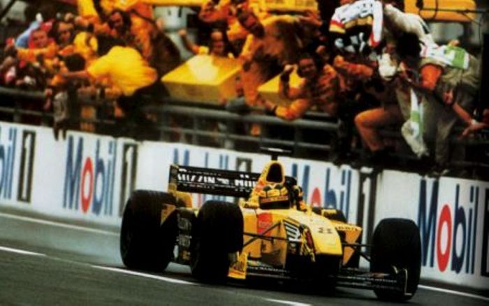 Frentzen delivers his and Jordan second victory in F1