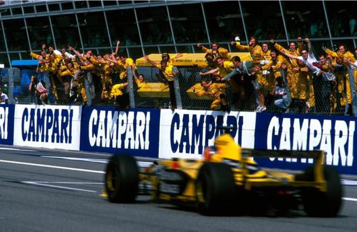 Frentzen capturing his 2nd win of the season in Monza