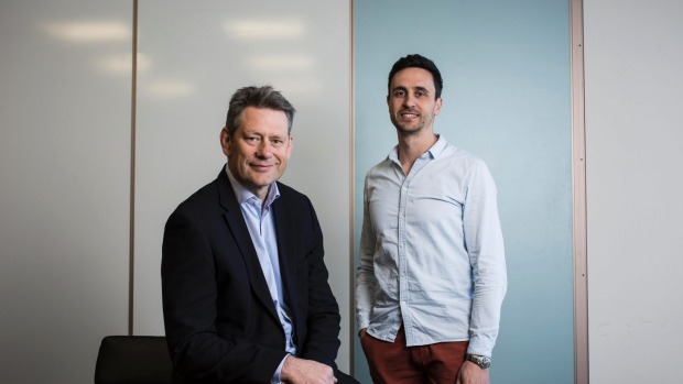 Dean Dorrell from Carthona Capital (left) with Leon Saliba MD of Sparesbox