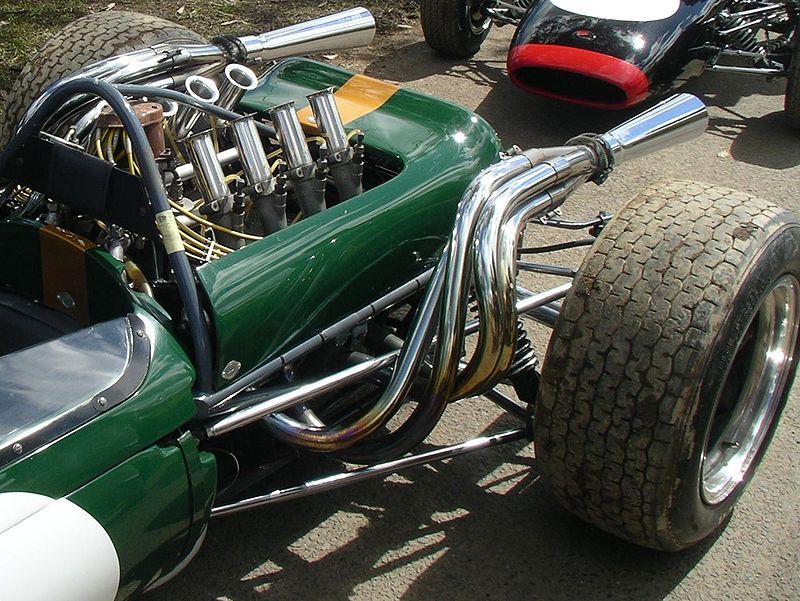 The Repco V8 was compact enough to fit in a chassis originally designed for a 1.5L engine