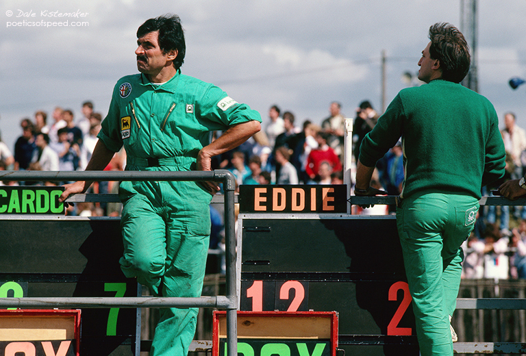 On the pit wall the crew was certainly miffed.