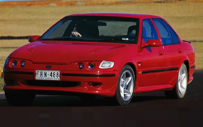 The EF Ford Falcon XR6 was faster than a HSV Clubsport