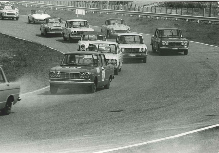 The wildly successful Skyline 2000GT filled the top 10 at the 1964 Japanese Grand Prix.
