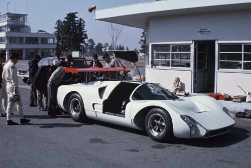 The six-cylinder R380-II was converted to a test mule using Can Am design principles.