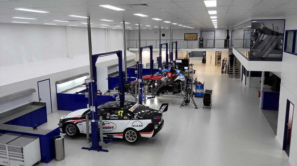 DJR Team Penske's workshop in 2015