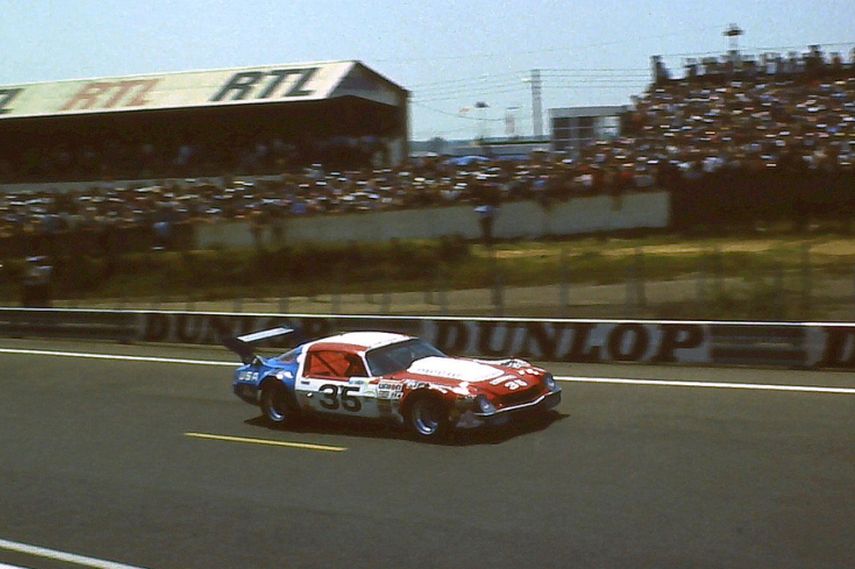 The doomed 1979 Stratagraph Camaro at Le Mans, 1981.