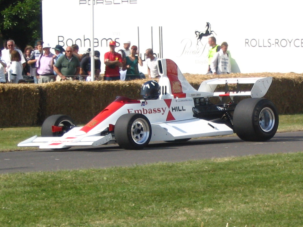 The Hill GH2 driven by Graham's son, Damon Hill at Goodwood
