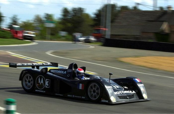 Eric Bernard's car was the fastest Cadillac around, Le Mans 2000.