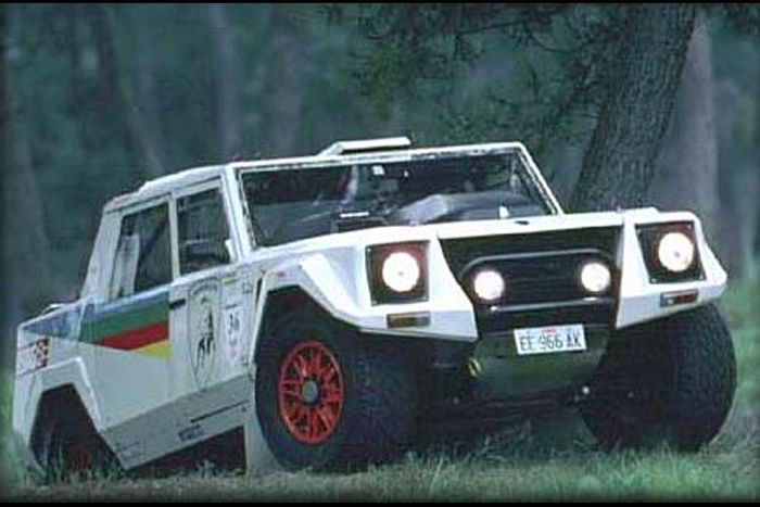 The LM002 Rally was the first official factory Lamborghini racecar.