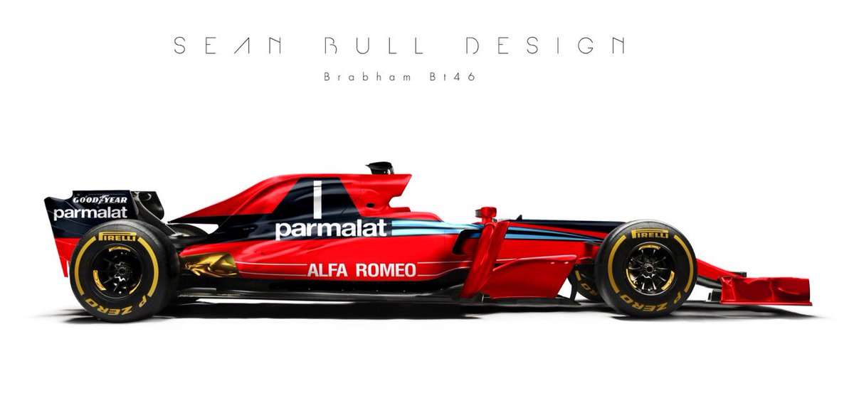 Brabham BT46 livery on current Formula One car (concept design by Sean Bull)