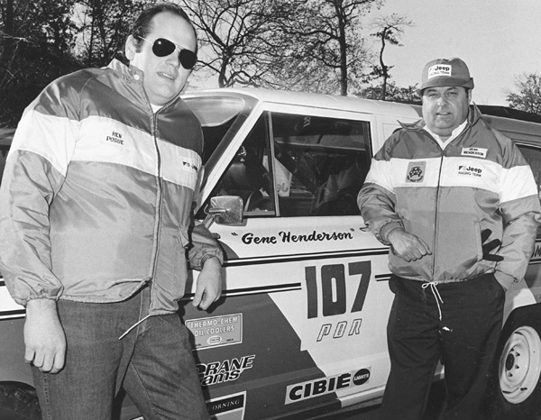 Sergeant Gene Henderson (right) and his navigator Ken Pogue.