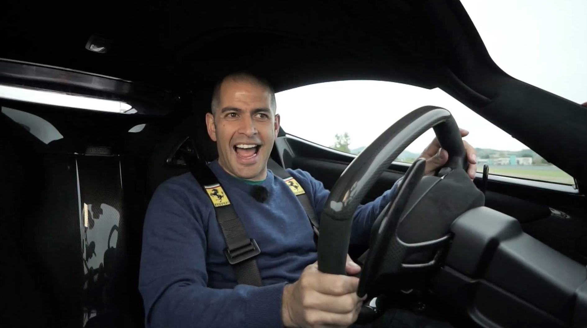 This photo of Chris Harris enjoying himself in a car on TV should make John Voyage's head explode with confusion