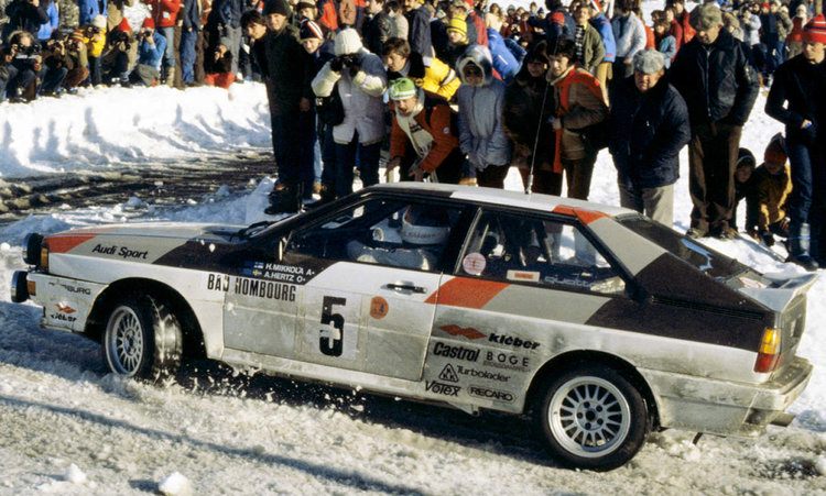 The Audi quattro gave the fledgling company its first big break in motorsport.