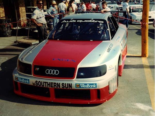 The S4 GTO in the classic Audi Sport colours, Killarney 1992.