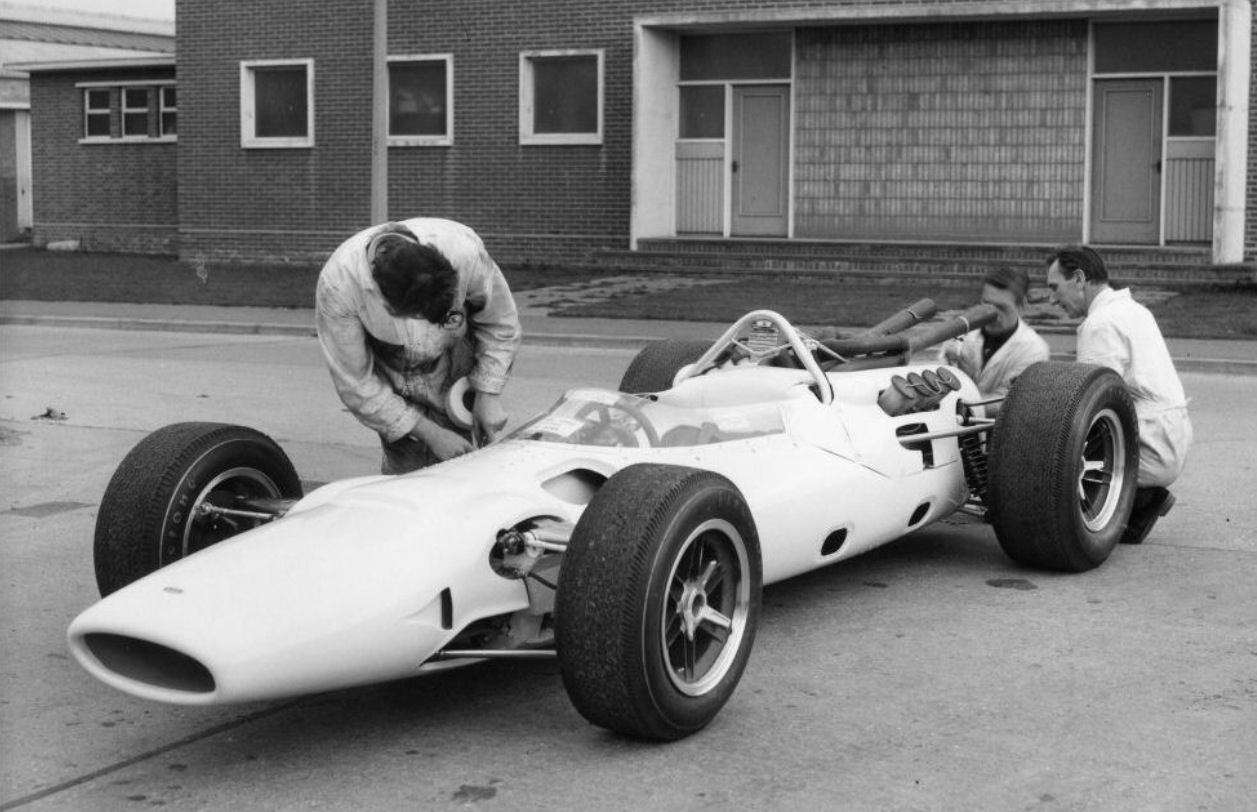 The T90 being prepared at Lola's headquarters.
