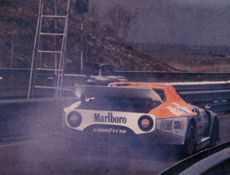 The rear of the car was partially open to help keep the mad turbo engine cool.
