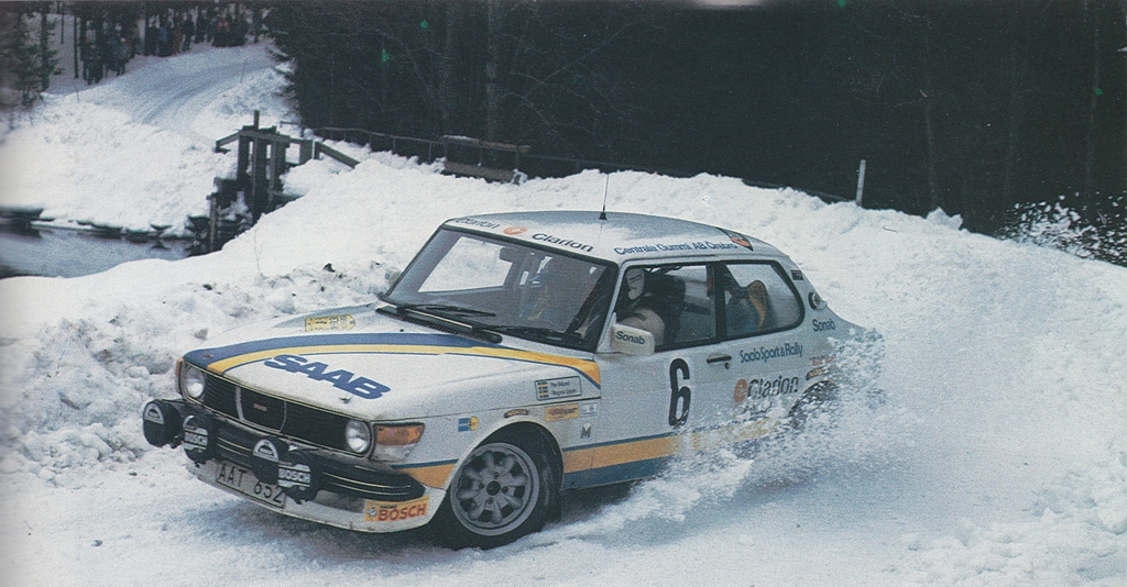 Per Eklund blew away the rallying world with his performance in the Clarion Saab 99 Turbo.
