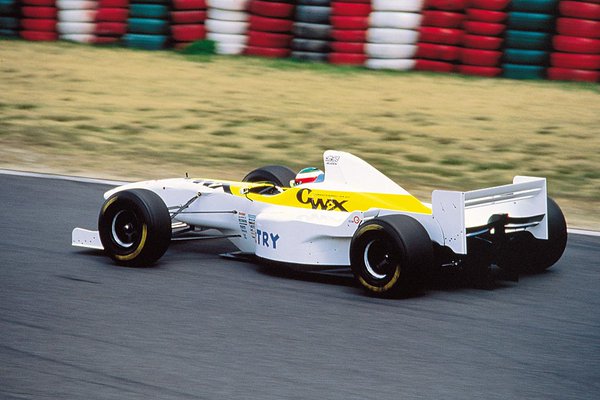 Marco Apicella testing the F105, Suzuka 1996.