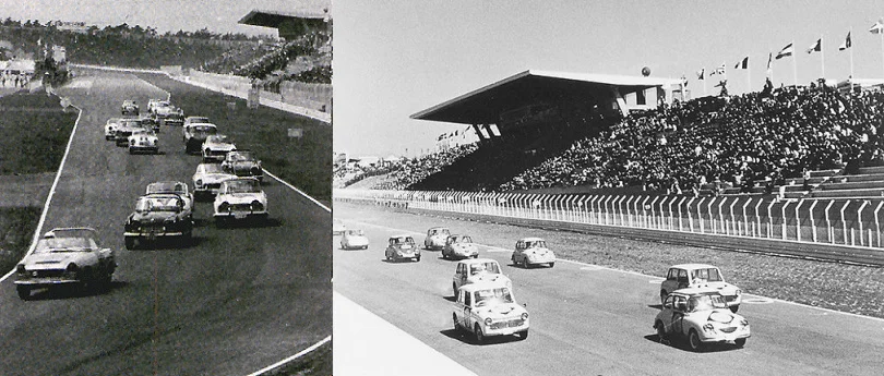 Snapshots from the 1st Japan Grand Prix, Suzuka 1963.