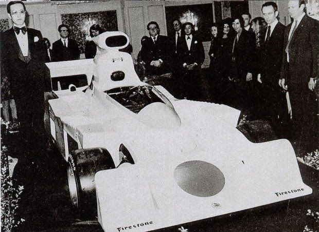 The highly formal unveiling of the Maki F101A, Carlton Towers Hotel London 1974.
