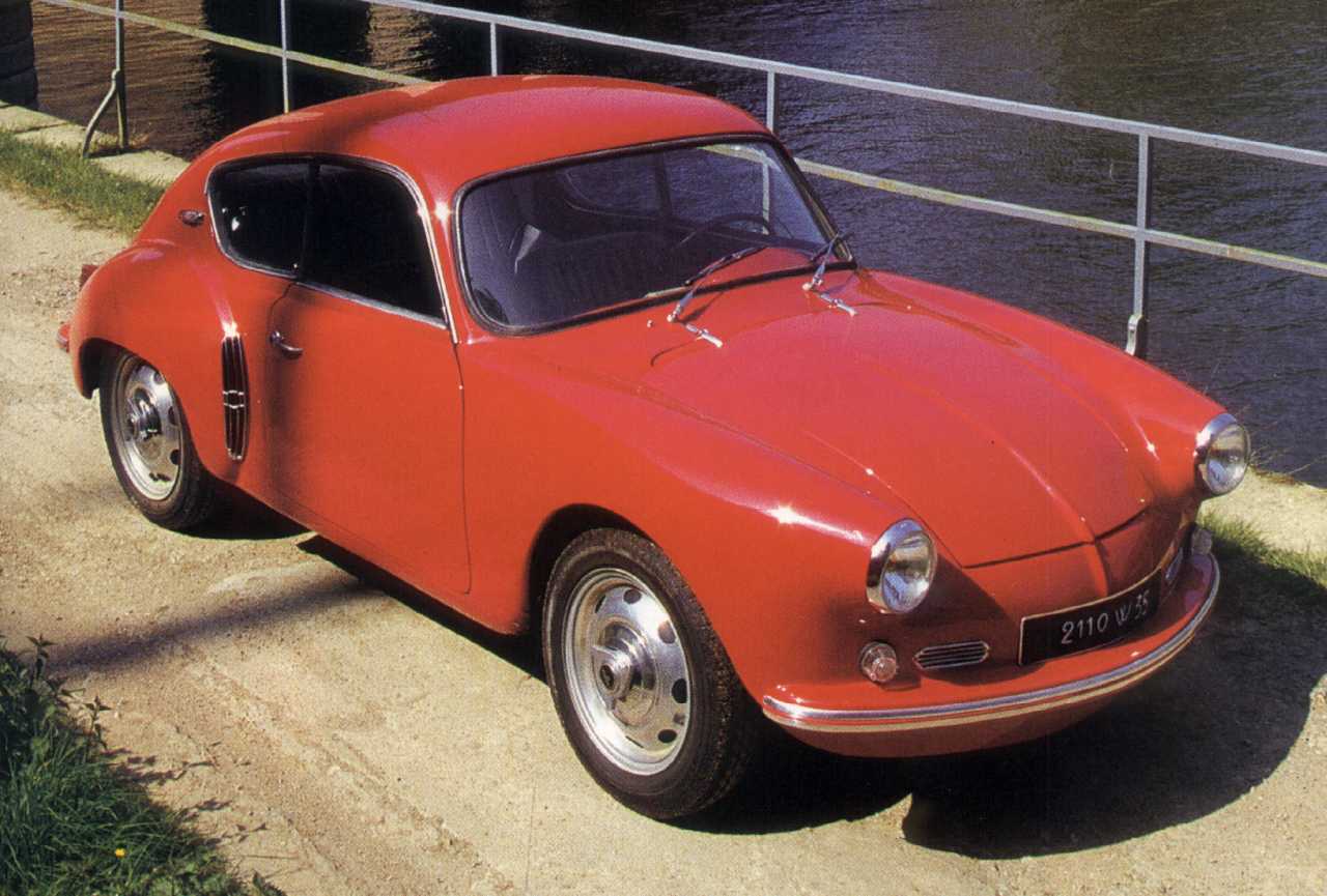 Alpine's first ever car, the 1955 Renault 4CV-based A106.