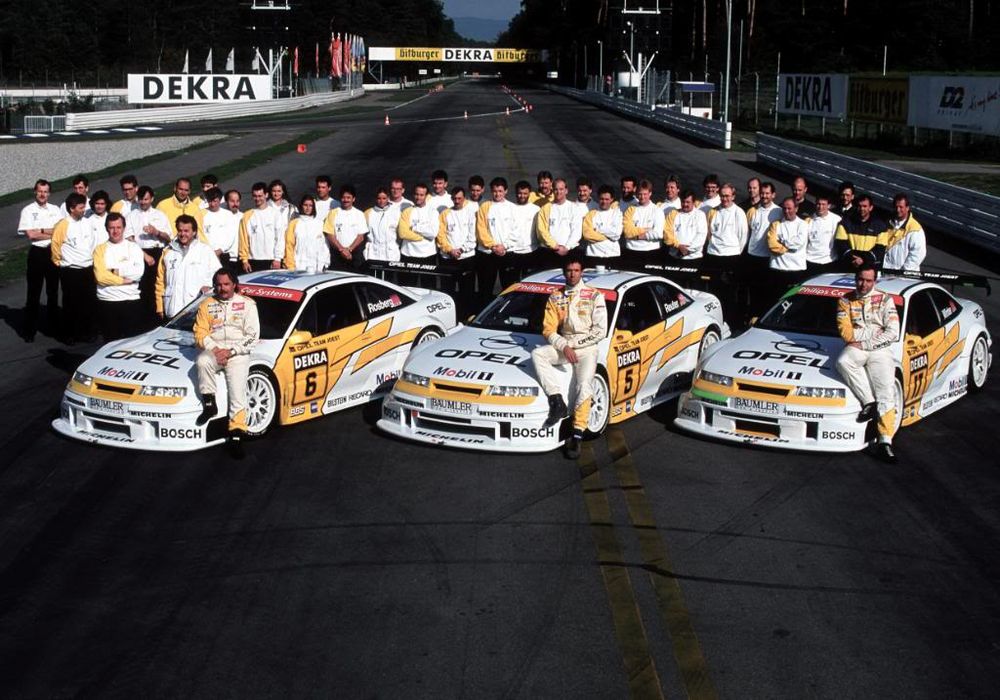 Keke Rosberg (left) and Manuel Reuter (middle) were joined by John Winter (right) for 1994
