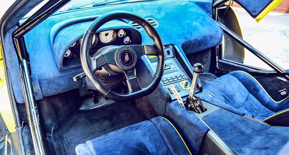 The GT1 Stradale's cozy cabin.
