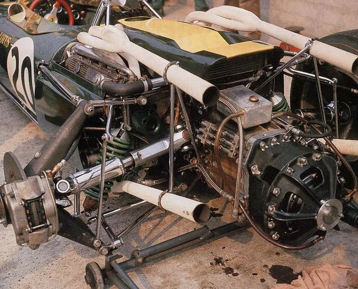 The huge H16 was almost impossible to marry to Chapman's svelte chassis