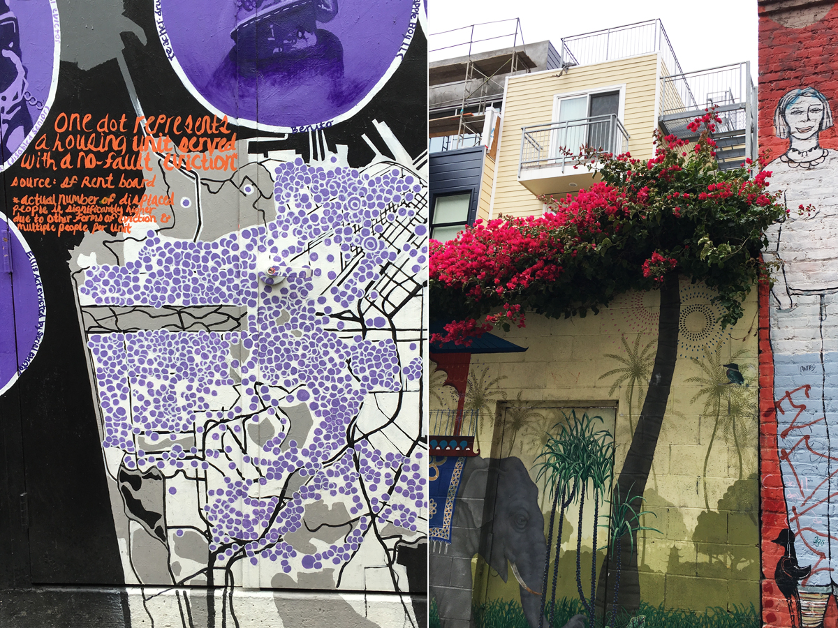 More from Clarion Alley - art, pattern, and political action.