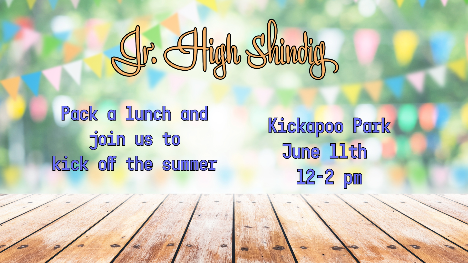 Jr. HIgh Shindig