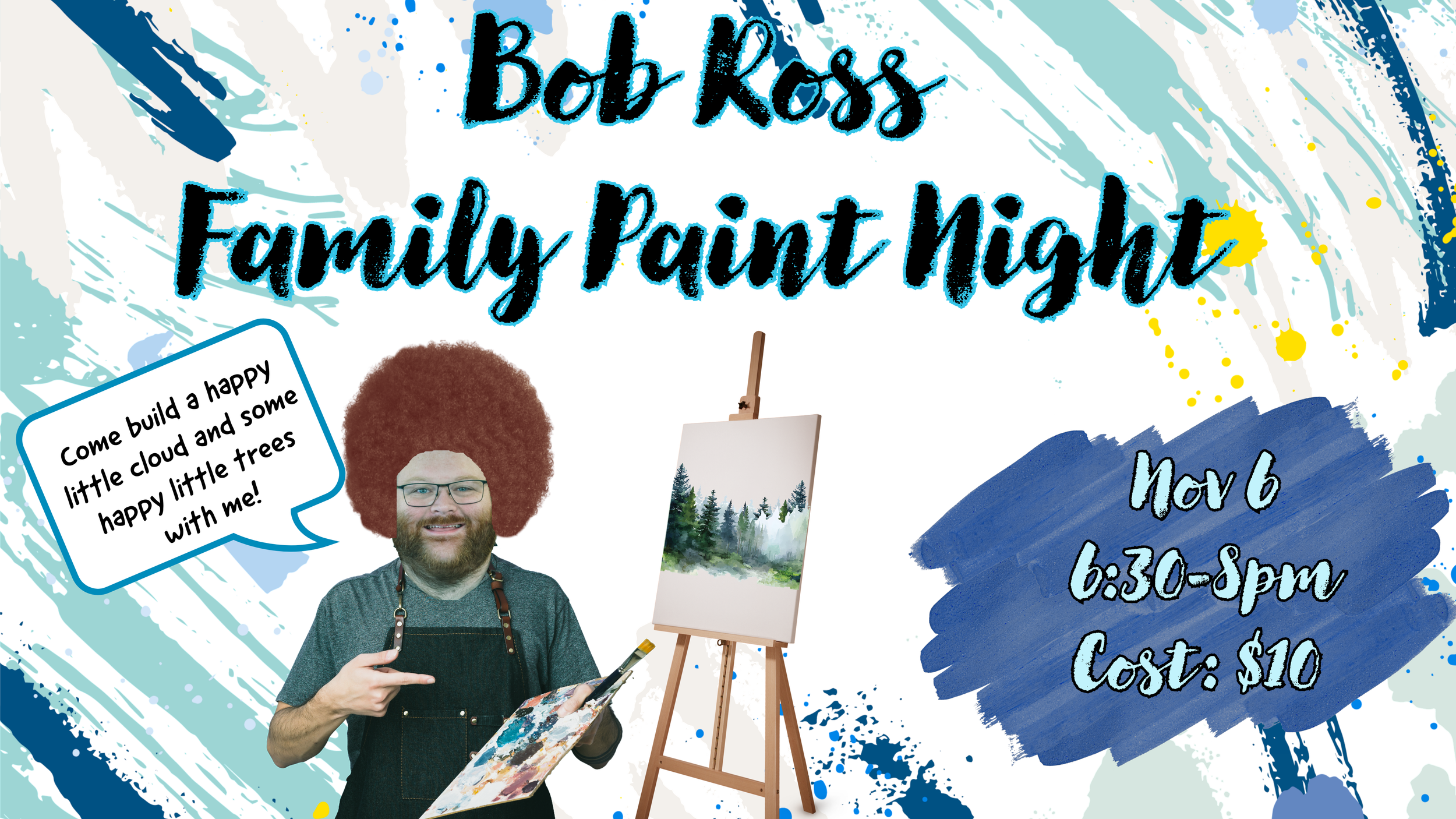 Bob Ross Family Paint Night