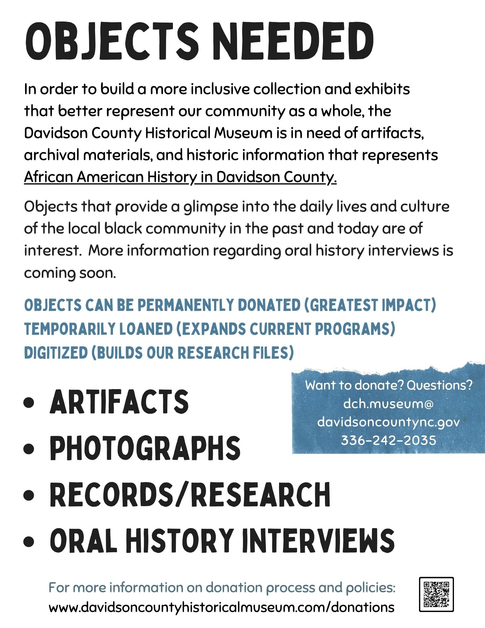 Call for Artifacts African American History page 2.jpg