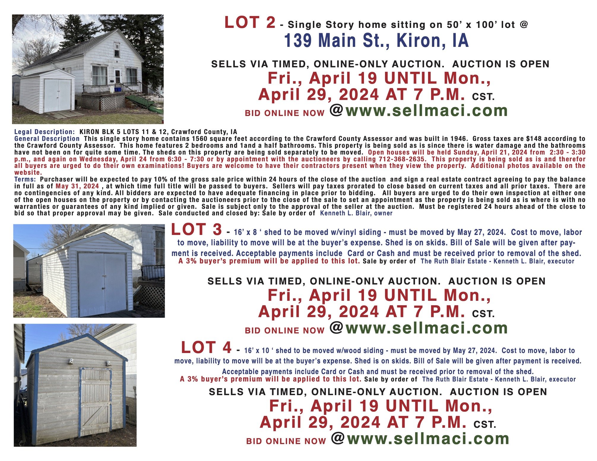 Renovation Opportunity Residential Property Auction — MACI