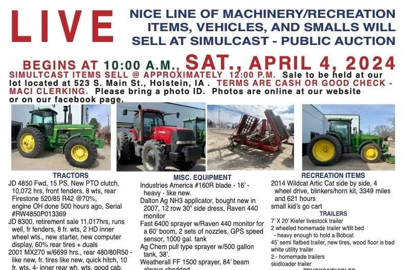 4/4 - Machinery Auction