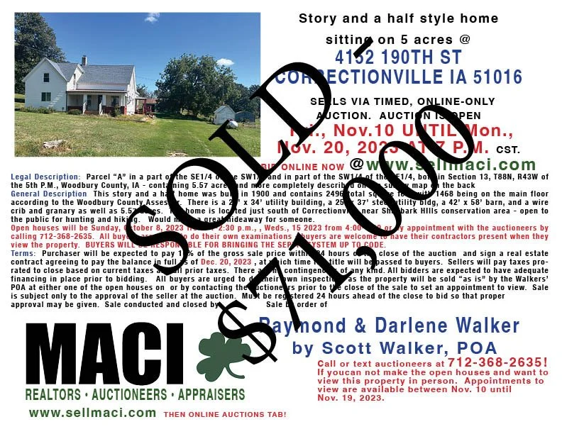 4152 190th St. Correctionville, IA 51016 — MACI
