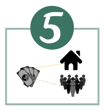 STEP 5 The CDC/CDFI uses the donation for operations or programs in the community.