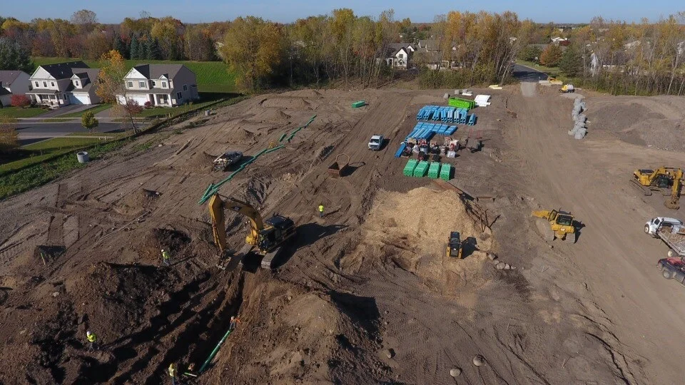 Mills Creek Soon After Groundbreak