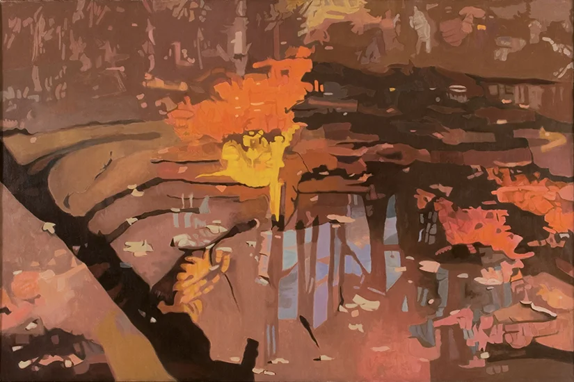 Shadow II , 1997, Oil on linen, 26 x 36 in.