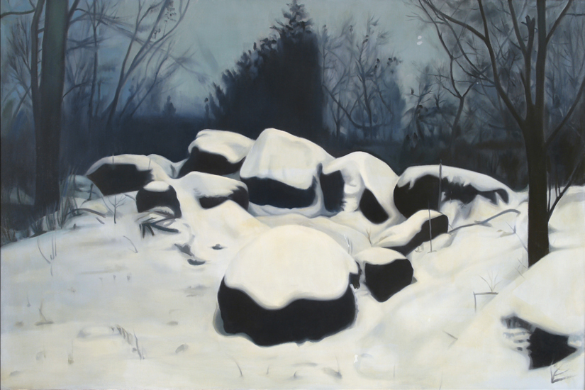    Four Seasons - Winter ,  1975, Oil on linen, 24" x 36" 