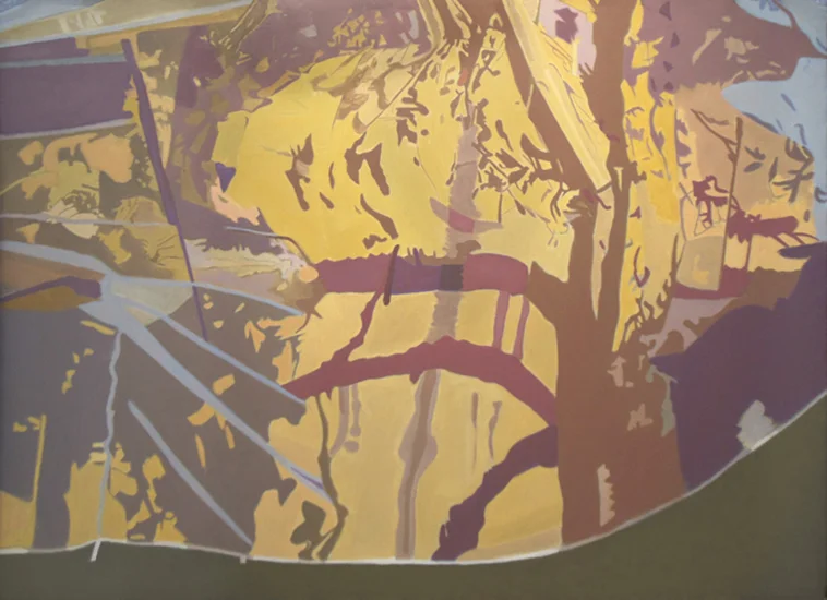 In Yellow , 1993-1994, Oil on linen, 36" x 50"