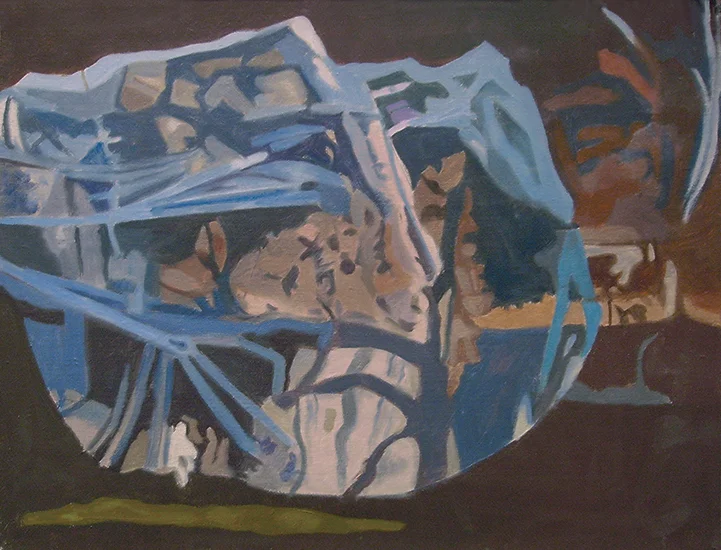 Shaded Apple Tree, 1991, Oil on linen, 12" x 16"