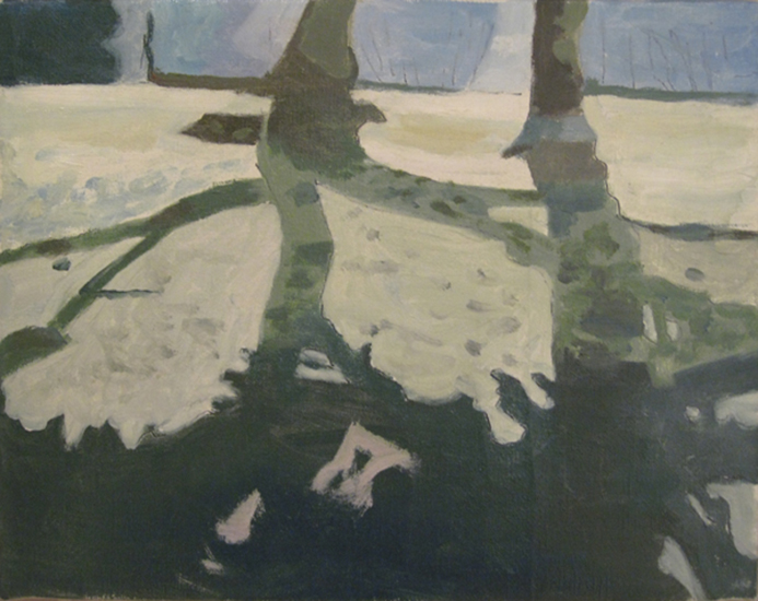 The Path , 1998, Oil on linen, 8" x 10"