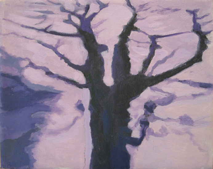 Little Tree, 1998, Oil on linen, 8" x 10"